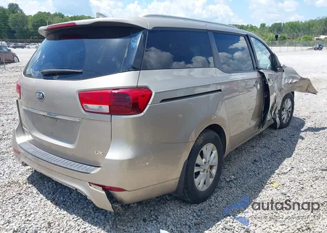 2015 Kia Sedona Lx из США, поврежденный, VIN KNDMB5C13F6044139